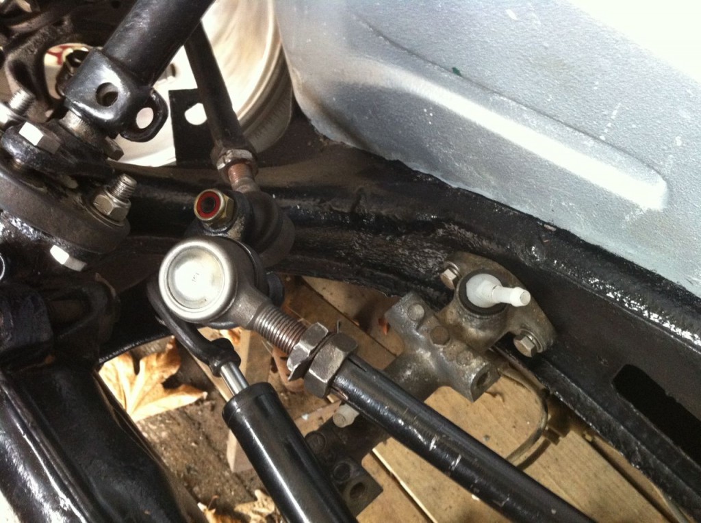 Steering arm clash