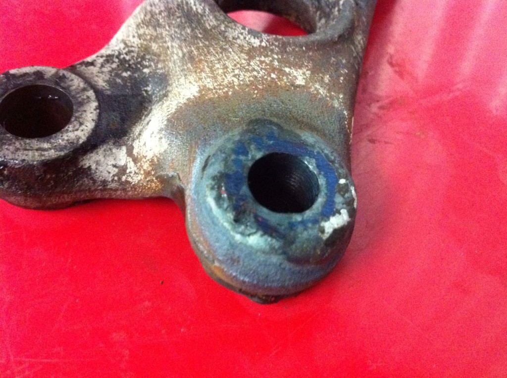 Ball joint adaptor fitted